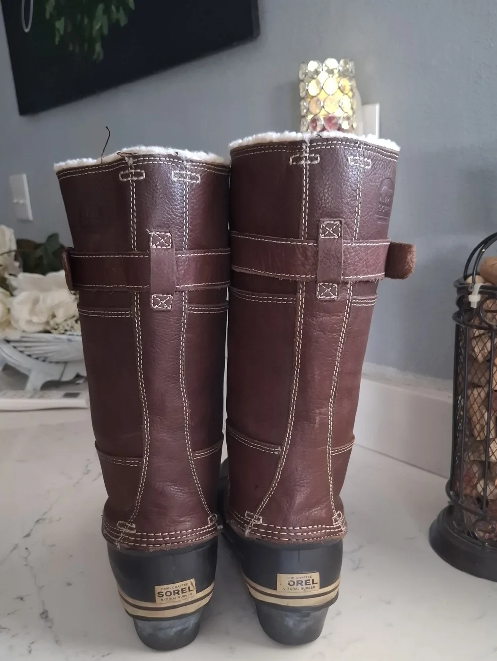 Sorel Wimens Brown and Black Waterproof Winter Zip-Front Boots